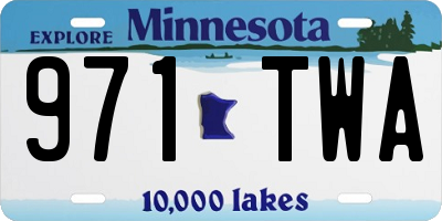 MN license plate 971TWA