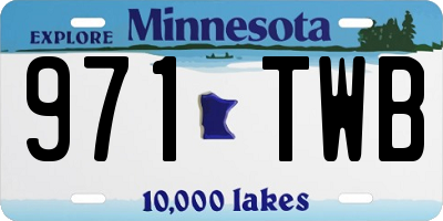 MN license plate 971TWB