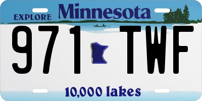 MN license plate 971TWF