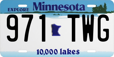 MN license plate 971TWG
