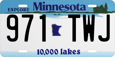 MN license plate 971TWJ