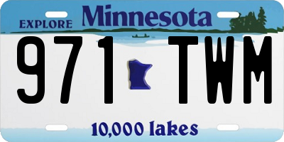 MN license plate 971TWM