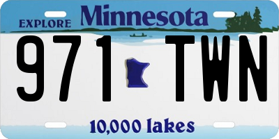 MN license plate 971TWN