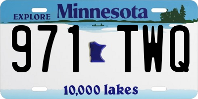 MN license plate 971TWQ