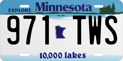 MN license plate 971TWS