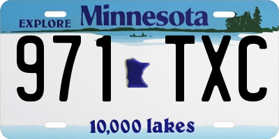 MN license plate 971TXC