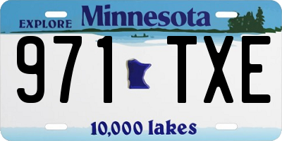 MN license plate 971TXE