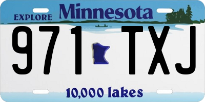 MN license plate 971TXJ