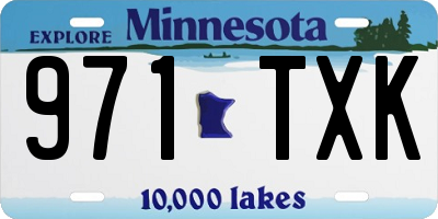 MN license plate 971TXK