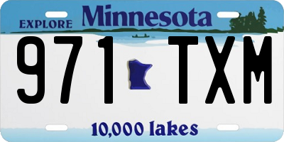 MN license plate 971TXM