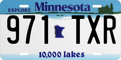 MN license plate 971TXR