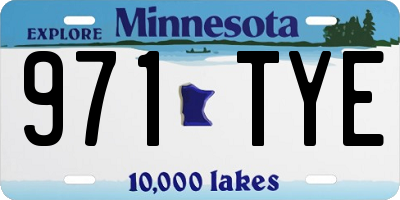 MN license plate 971TYE