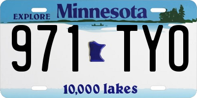 MN license plate 971TYO