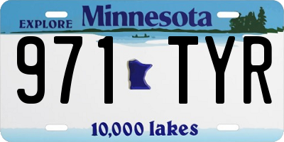 MN license plate 971TYR
