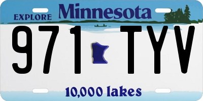 MN license plate 971TYV