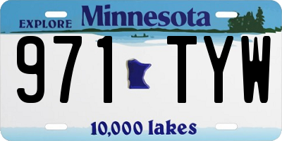 MN license plate 971TYW