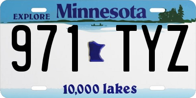 MN license plate 971TYZ