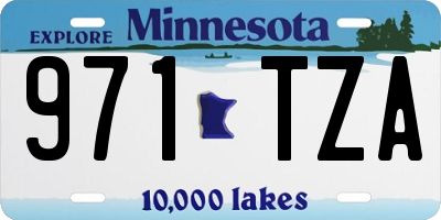 MN license plate 971TZA