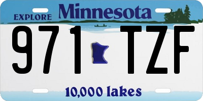 MN license plate 971TZF