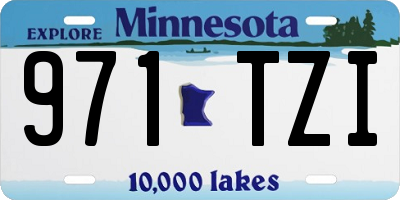 MN license plate 971TZI