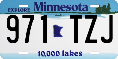 MN license plate 971TZJ