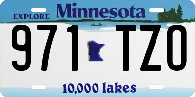 MN license plate 971TZO