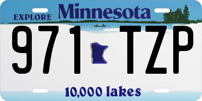 MN license plate 971TZP