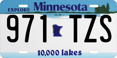 MN license plate 971TZS