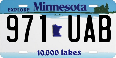 MN license plate 971UAB