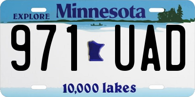 MN license plate 971UAD