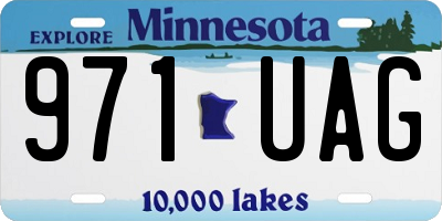 MN license plate 971UAG