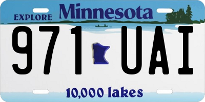 MN license plate 971UAI