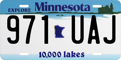MN license plate 971UAJ