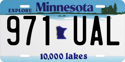 MN license plate 971UAL