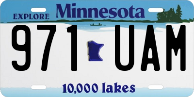 MN license plate 971UAM