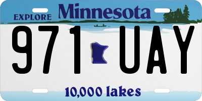 MN license plate 971UAY