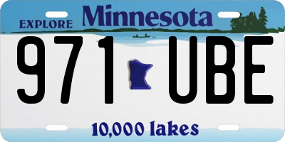 MN license plate 971UBE