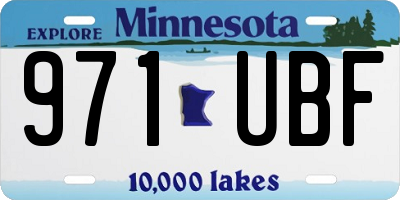 MN license plate 971UBF