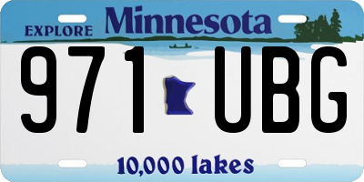 MN license plate 971UBG