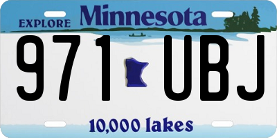 MN license plate 971UBJ