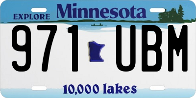 MN license plate 971UBM
