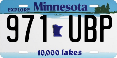 MN license plate 971UBP