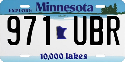 MN license plate 971UBR