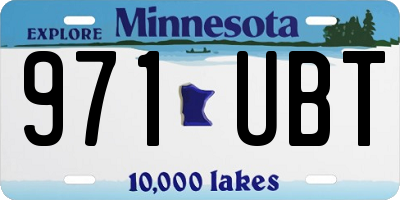 MN license plate 971UBT