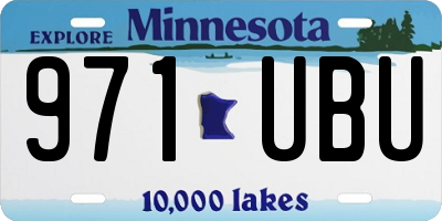 MN license plate 971UBU