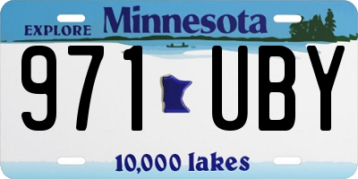 MN license plate 971UBY