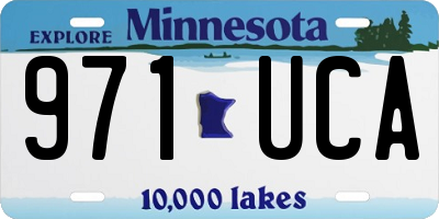 MN license plate 971UCA