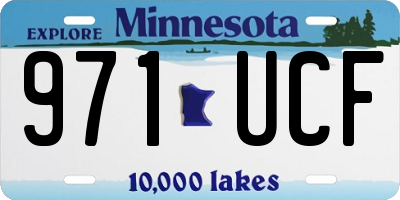 MN license plate 971UCF