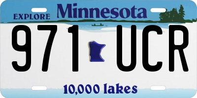 MN license plate 971UCR