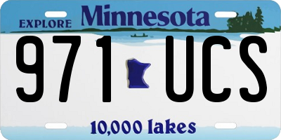 MN license plate 971UCS